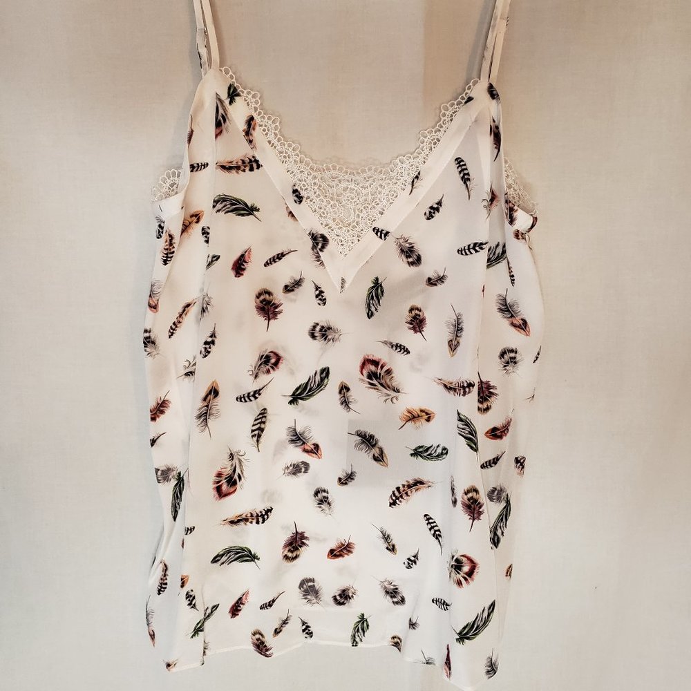 The Kooples Silk Feather Cami